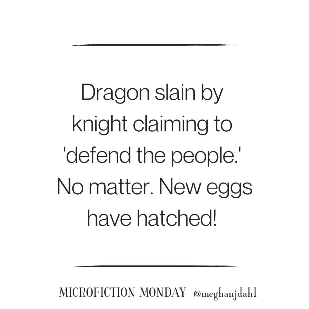 Dragon slain by knight claiming to 'defend the people'. No matter. New eggs have hatched!